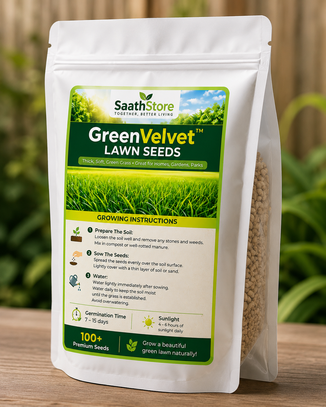 🌱 GreenVelvet™ Lawn Seeds By SaathStore