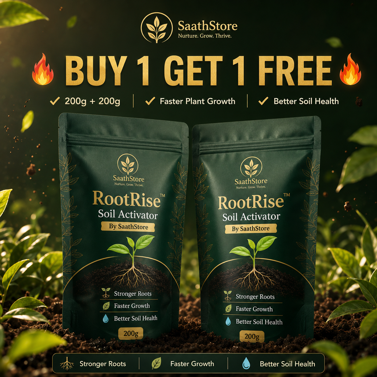 🌱 RootRise™ Soil Activator By SaathStore