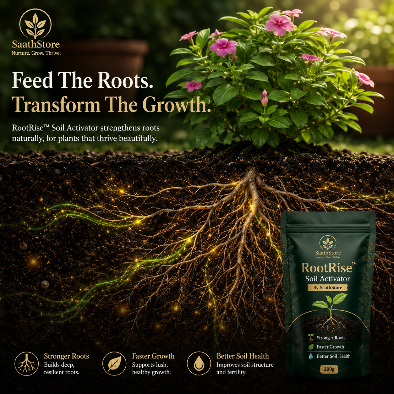 🌱 RootRise™ Soil Activator By SaathStore
