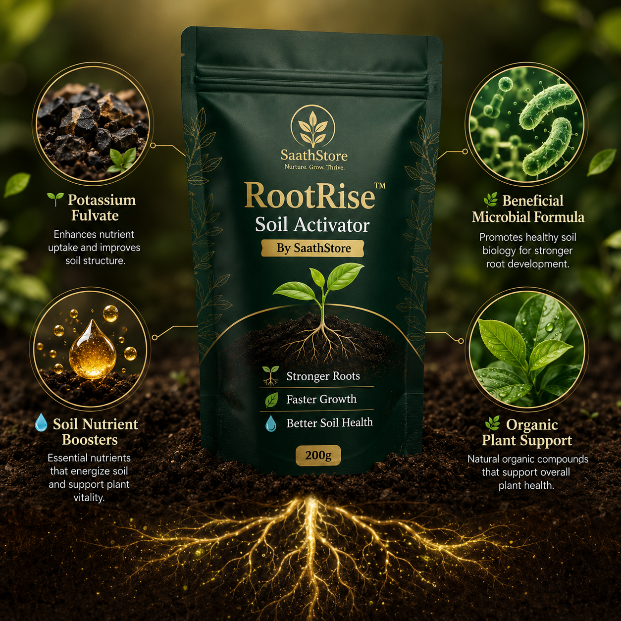 🌱 RootRise™ Soil Activator By SaathStore