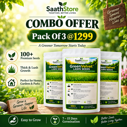 🌱 GreenVelvet™ Lawn Seeds By SaathStore