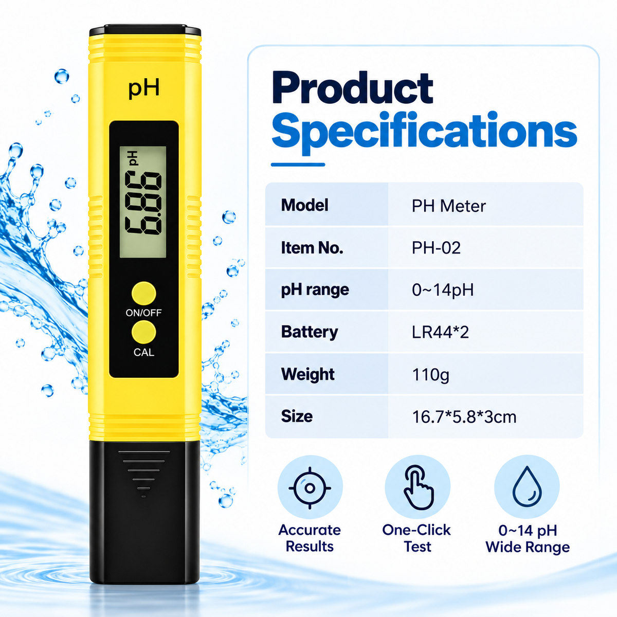 Digital pH Meter – Instant Water Testing Kit 💧