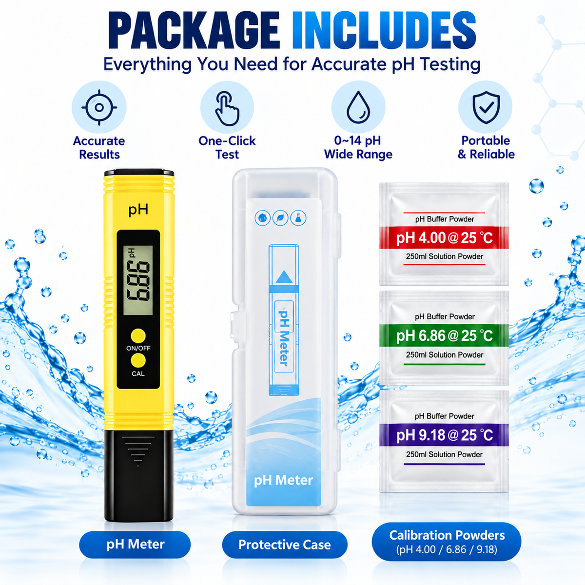 Digital pH Meter – Instant Water Testing Kit 💧