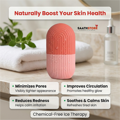 SaathStore GlowCaps™ Ice Facial Massager
