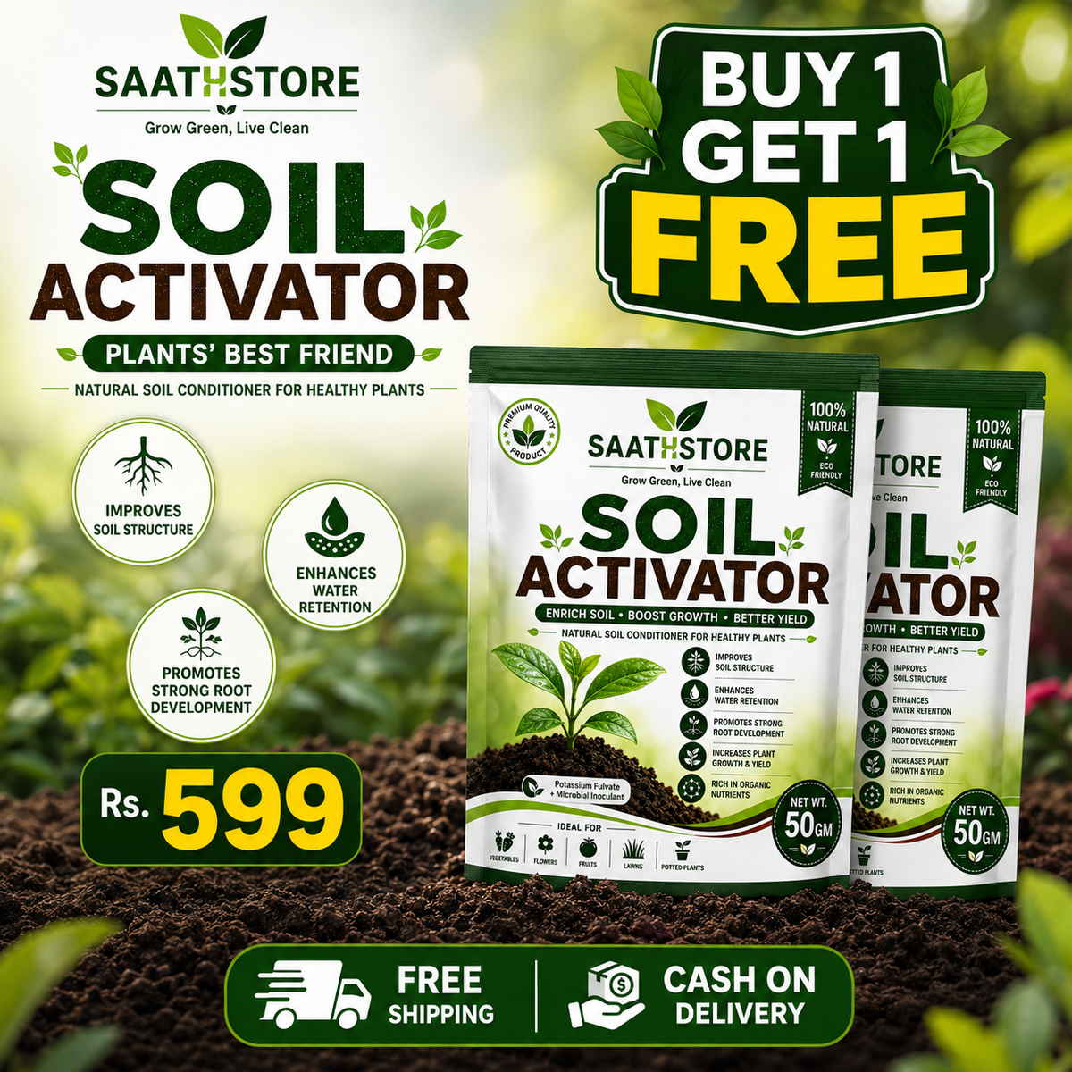 RootRise™ Soil Activator by SaathStore