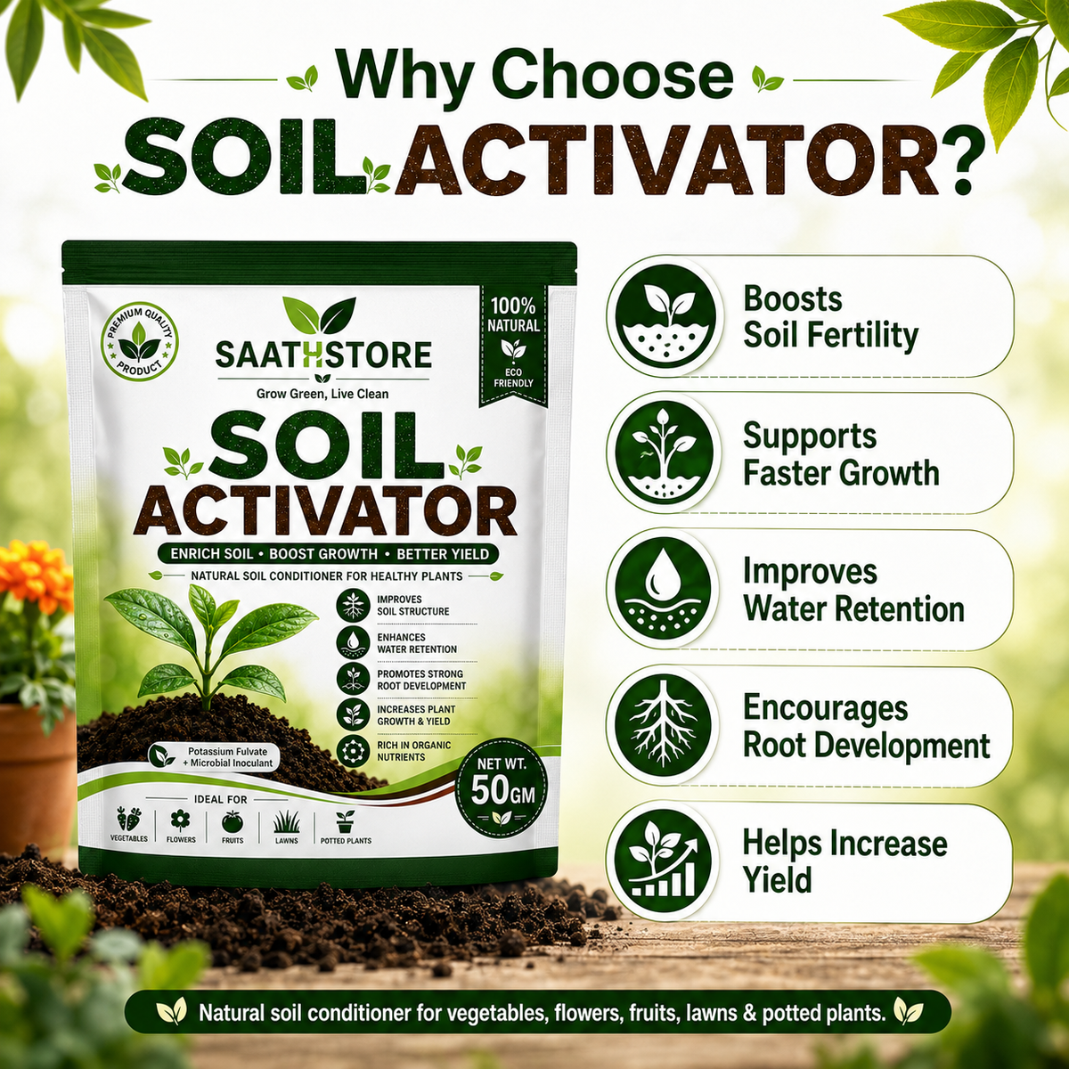 RootRise™ Soil Activator by SaathStore
