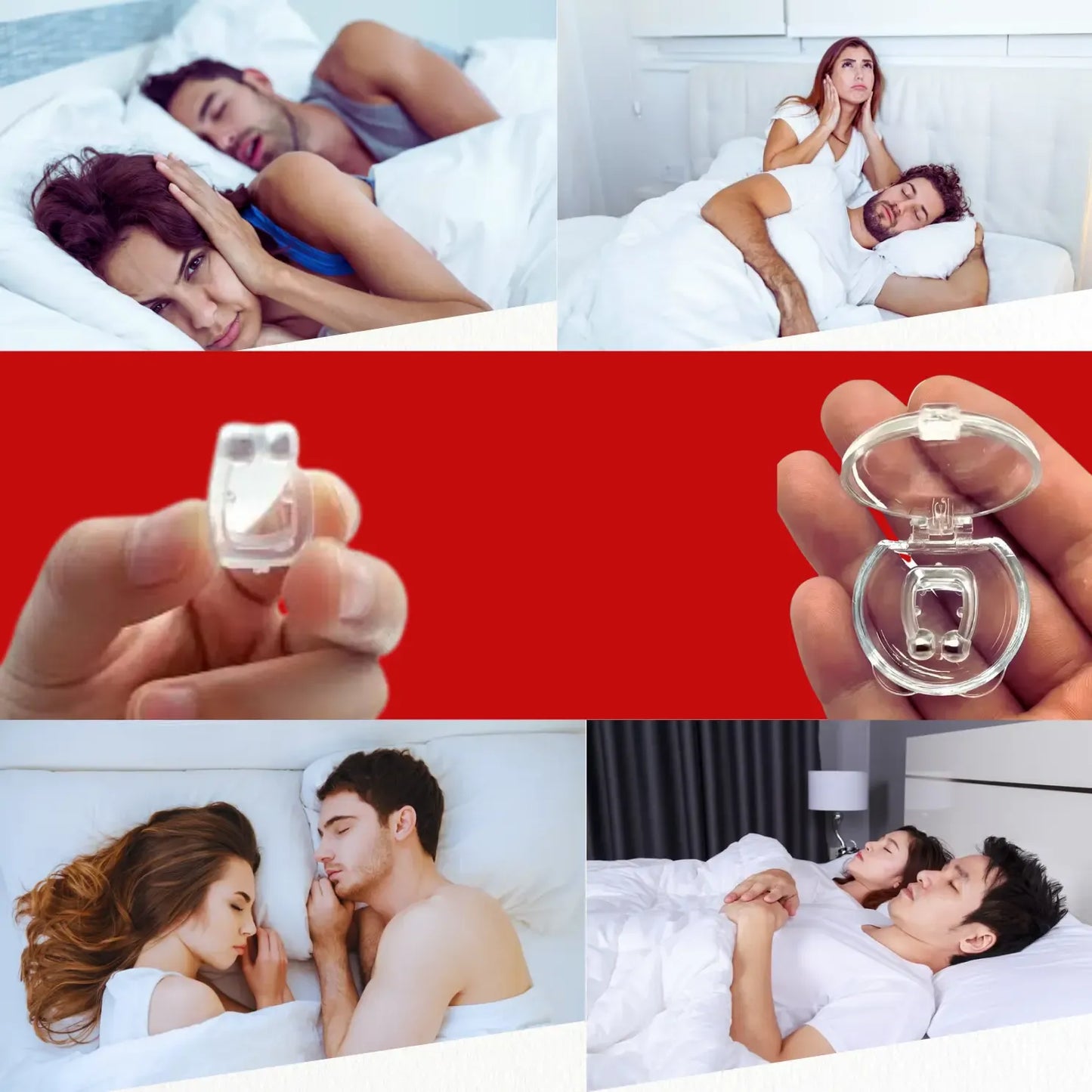 Magnetic Anti Snore Reusable Nose Clip